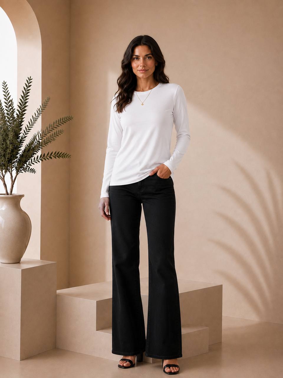 cotton basic Tee